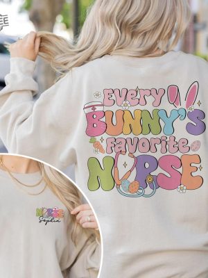 Every Bunnys Favorite Nurse Shirt Easter Nurse Shirt Easter Gift For Nurse Cute Easter Bunny Easter 2024 Unique revetee 3