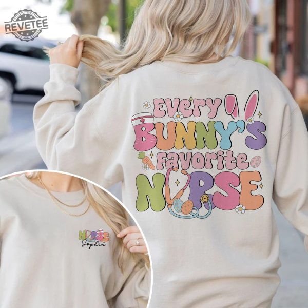 Every Bunnys Favorite Nurse Shirt Easter Nurse Shirt Easter Gift For Nurse Cute Easter Bunny Easter 2024 Unique revetee 3