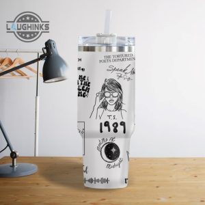 taylor swift albums stanley tumbler dupe 40 oz the tortured poets department 40oz quencher travel cup swiftie albums cups lover 1989 reputation tumblers laughinks 7