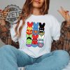 Easter Peeps Superheroes Shirt Movie Characters Easter Sweatshirt Superheroes Lover Gift Easter Bunny Ears Crewneck Easter 2024 Unique revetee 1