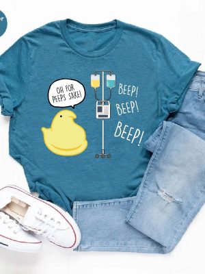 Funny Nurse Easter Shirtpeep Nursing Easter Tshirtiv Pump Women Giftmed Surg Icu Peds Picu Nurse Spring Teeeaster Nursing School Sweater Unique revetee 3