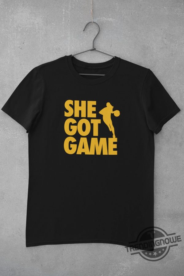 She Got Game Shirt From The Logo 22 Caitlin Clark Shirt Caitlin Clark Basketball Shirt Caitlin Clark Fan American Clark 22 Shirt trendingnowe 1