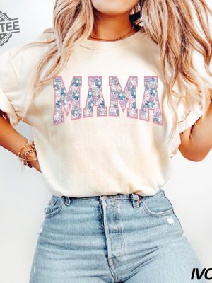 Floral Mama Shirt Cute Mom Shirt Mothers Day Gift New Mom Gift Flower Mama Tshirt Spring Motherhood Shirt Girl Mama Unique revetee 2