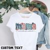 Floral Mama Shirt Personalized Mom Shirt With Kids Names Gift For Mom Mothers Day Gift Mothers Day Shirt Mama Shirt Mama Gift Unique revetee 1