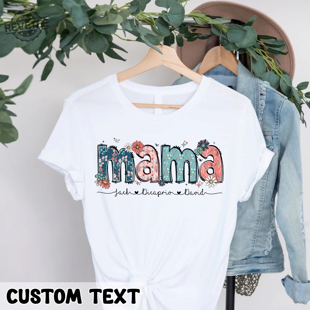 Floral Mama Shirt Personalized Mom Shirt With Kids Names Gift For Mom Mothers Day Gift Mothers Day Shirt Mama Shirt Mama Gift Unique