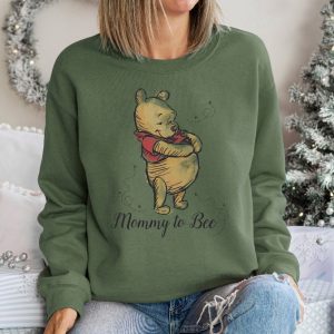 Mommy To Bee Sweatshirt Disney Pooh Mommy Sweatshirt Pregnancy Reveal Sweatshirt Custom Mom Shirt Mama Shirt Unique revetee 2