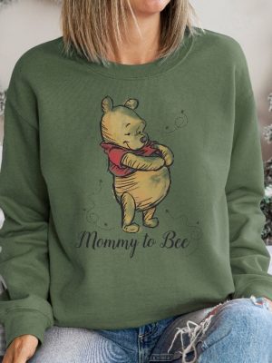 Mommy To Bee Sweatshirt Disney Pooh Mommy Sweatshirt Pregnancy Reveal Sweatshirt Custom Mom Shirt Mama Shirt Unique revetee 2