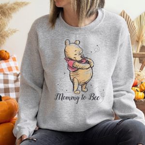 Mommy To Bee Sweatshirt Disney Pooh Mommy Sweatshirt Pregnancy Reveal Sweatshirt Custom Mom Shirt Mama Shirt Unique revetee 3