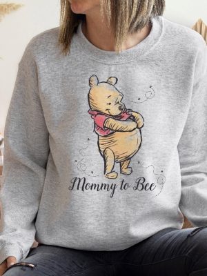 Mommy To Bee Sweatshirt Disney Pooh Mommy Sweatshirt Pregnancy Reveal Sweatshirt Custom Mom Shirt Mama Shirt Unique revetee 3