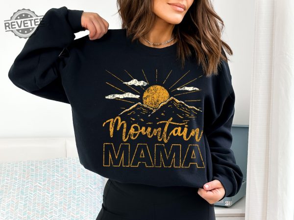 Custom Mountain Mama Shirt Camping Tee Cute 70S Mountain Mama Mountain Shirt Mountain Mom Mountain Mama Tee Unique revetee 2