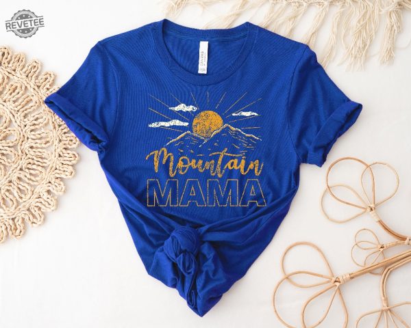 Custom Mountain Mama Shirt Camping Tee Cute 70S Mountain Mama Mountain Shirt Mountain Mom Mountain Mama Tee Unique revetee 3