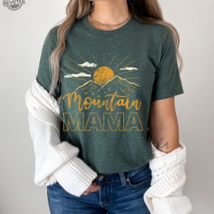 Custom Mountain Mama Shirt Camping Tee Cute 70S Mountain Mama Mountain Shirt Mountain Mom Mountain Mama Tee Unique revetee 5