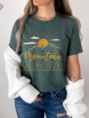 Custom Mountain Mama Shirt Camping Tee Cute 70S Mountain Mama Mountain Shirt Mountain Mom Mountain Mama Tee Unique revetee 5