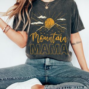 Custom Mountain Mama Shirt Camping Tee Cute 70S Mountain Mama Mountain Shirt Mountain Mom Mountain Mama Tee Unique revetee 6