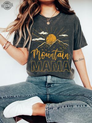 Custom Mountain Mama Shirt Camping Tee Cute 70S Mountain Mama Mountain Shirt Mountain Mom Mountain Mama Tee Unique revetee 6