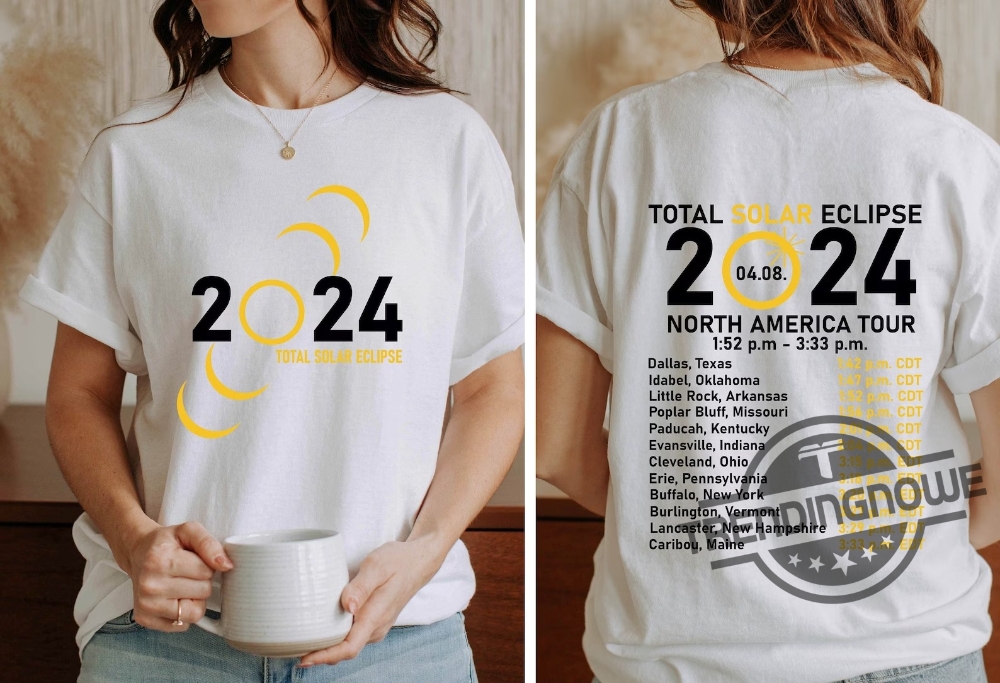New Total Solar Eclipse 2024 Shirt April 8Th 2024 Shirt Celestial Shirt Gift For Eclipse Lover Eclipse Event 2024 Shirt trendingnowe 1
