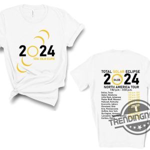 New Total Solar Eclipse 2024 Shirt April 8Th 2024 Shirt Celestial Shirt Gift For Eclipse Lover Eclipse Event 2024 Shirt trendingnowe 3