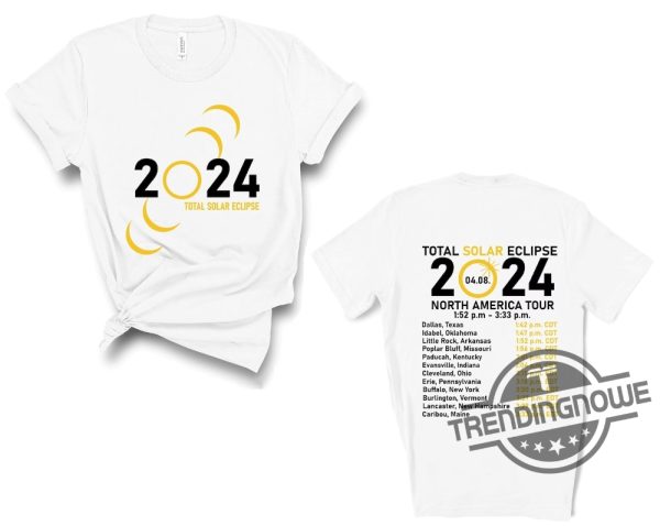 New Total Solar Eclipse 2024 Shirt April 8Th 2024 Shirt Celestial Shirt Gift For Eclipse Lover Eclipse Event 2024 Shirt trendingnowe 3