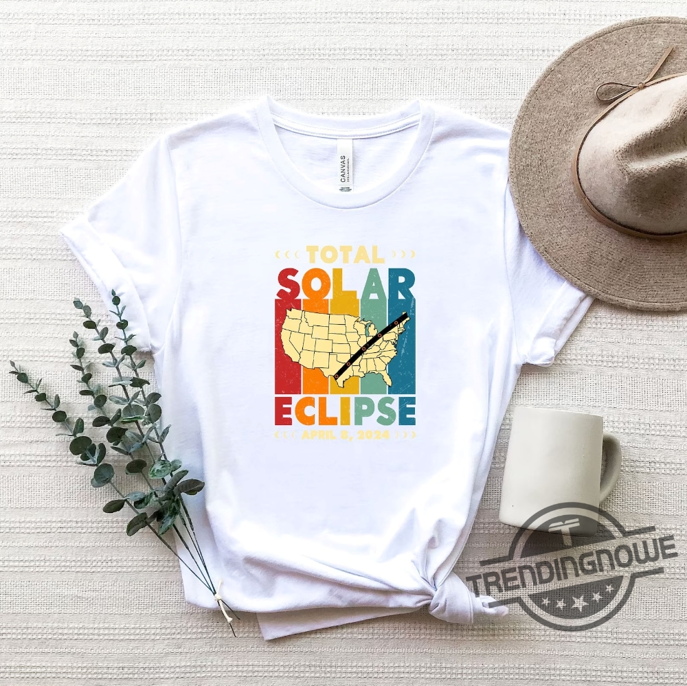 Solar Eclipse Shirt Lunar Eclipse T Shirt 2024 America Path Of Totality April 8Th 2024 Total Solar Eclipse Matching Family Shirts