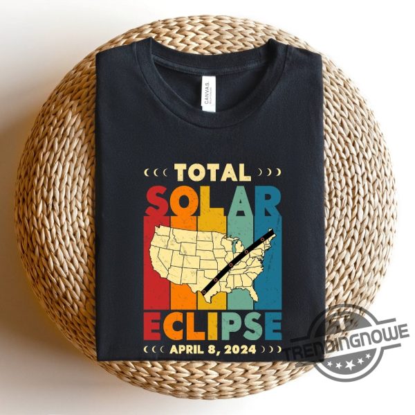 Solar Eclipse Shirt Lunar Eclipse T Shirt 2024 America Path Of Totality April 8Th 2024 Total Solar Eclipse Matching Family Shirts trendingnowe 2