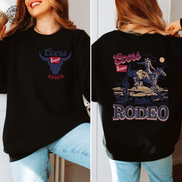 Coors Banquet Rodeo Sweatshirt Hoodie Retro Coors Cowboy Sweater The Original Coors Cowboy Hoodie Western Sweater Country Girl Hoodie revetee 1