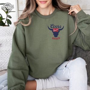 Coors Banquet Rodeo Sweatshirt Hoodie Retro Coors Cowboy Sweater The Original Coors Cowboy Hoodie Western Sweater Country Girl Hoodie revetee 3