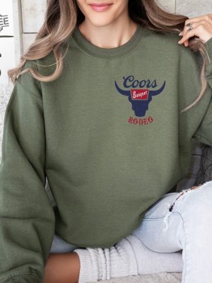 Coors Banquet Rodeo Sweatshirt Hoodie Retro Coors Cowboy Sweater The Original Coors Cowboy Hoodie Western Sweater Country Girl Hoodie revetee 3