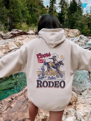 Coors Banquet Rodeo Sweatshirt Hoodie Retro Coors Cowboy Sweater The Original Coors Cowboy Hoodie Western Sweater Country Girl Hoodie revetee 4