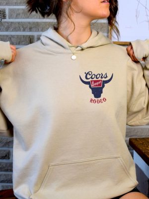 Coors Banquet Rodeo Sweatshirt Hoodie Retro Coors Cowboy Sweater The Original Coors Cowboy Hoodie Western Sweater Country Girl Hoodie revetee 6