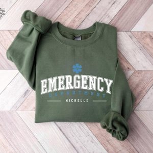 Custom Emergency Department Sweatshirt Personalized Er Nurse Sweatshirt Emergency Room Tech Gift Emergency Nurse Gift Ed Crewneck Sweater revetee 2