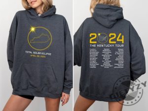 Kentucky Total Solar Eclipse Shirt April 8Th 2024 Hoodie Totality Spring 2024 Sweatshirt Path Of Totality 2Sided Tshirt Total Solar Eclipse Shirt giftyzy 2 1