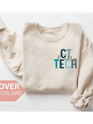 Personalized Ct Tech Sweatshirt Custom Ct Technologist Shirt Ct Tech Gift Nurse Appreciation Gift Computed Tomography Crewneck Cat Scan revetee 4