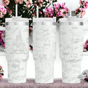 Disney Character Signatures Stanley Tumbler Disney Stanley Cup 40 Oz Stainless Steel Tumbler Disney Gift trendingnowe 1