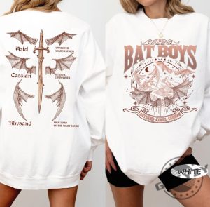 Vintage The Bat Boys Acotar Shirt The Bat Boys Tshirt The Night Court Sweatshirt Rhysand Cassian Azriel Hoodie Bookish Merch giftyzy 3