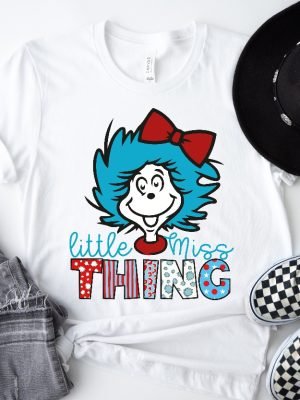 Little Miss Thing Shirt Dr. Seuss Day Shirt Dr. Seuss Design Reading Lovers Gift Shirt Dr. Seuss Tshirts Dr Seuss Dress Up Ideas For School Unique revetee 4