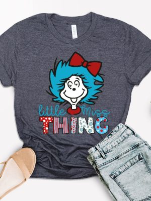 Little Miss Thing Shirt Dr. Seuss Day Shirt Dr. Seuss Design Reading Lovers Gift Shirt Dr. Seuss Tshirts Dr Seuss Dress Up Ideas For School Unique revetee 5