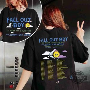 fall out boy shirt sweatshirt hoodie mens womens fall out boy band concert tour shirts so much for stardust tour 2024 tshirt with jimmy eat world fan gift laughinks 5