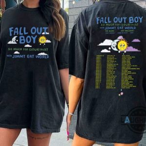 fall out boy shirt sweatshirt hoodie mens womens fall out boy band concert tour shirts so much for stardust tour 2024 tshirt with jimmy eat world fan gift laughinks 6