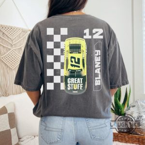 ryan blaney shirt sweatshirt hoodie mens womens 2 sided nascar shirts nascar driver ryan blaney tshirt great stufff 12 vintage nascar cup series racing tee laughinks 4