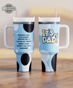 its dad crewcup 40oz stanley tumbler dupe 40 oz stainless steel travel cups with handle lid and straw laughinks 1