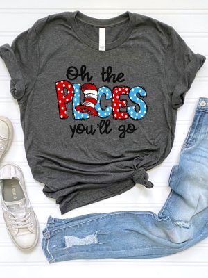 On The Places You Will Go Shirt Dr. Seuss Characters Dr. Suess Clipart Dr. Suess Images Dr. Suess Shirts Unique revetee 3