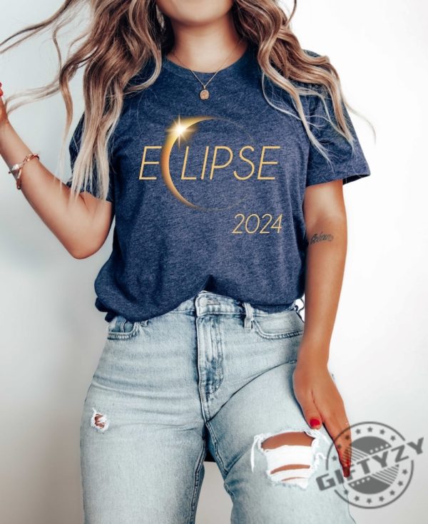 Total Solar Eclipse 2024 Shirt Astronomy Tshirt Celestial Event Hoodie Eclipse Lover Gift Eclipse Group Sweatshirt Lunar Eclipse Shirt giftyzy 1