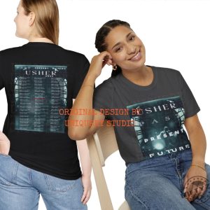 Personalized Usher Shirt Usher Concert 2024 Tshirt Past Present Future Tour Sweatshirt Unisex Hoodie Concert Shirt giftyzy 3