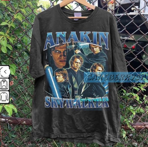 Vintage Anakin Skywalker 90S Classic Shirt Vintage Bootleg Unisex Tshirt Anakin Skywalker Hoodie Skywalker Sweatshirt Fans Gift Shirt giftyzy 2