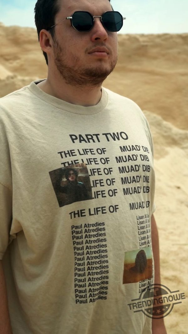 Dune Part 2 Shirt Paul Atreides Shirt Timothee Chalamet Life Of Pablo Style Movie Fan Shirt Sci Fi Fan Geek Shirt Denis Villeneuve trendingnowe 2