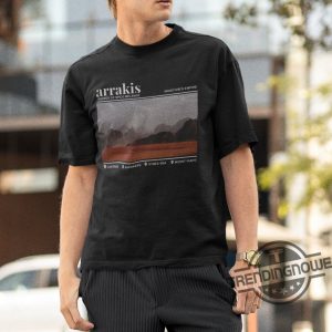 Arrakis T Shirt Arrakis Locations Tee Gift Muad Dibs Empire T Shirt Dune 2 Shirt Gift Bookish T Shirt trendingnowe 1