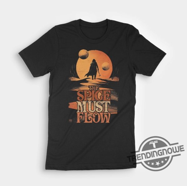 Vintage Dune 2 Shirt The Spice Must Flow Shirt Dune Quotes Shirt trendingnowe 3