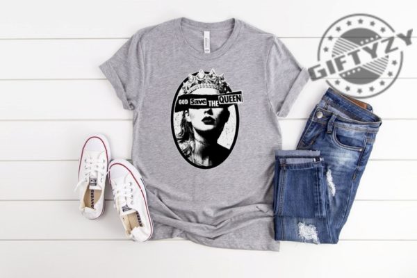 God Save The Queen Shirt Taylor Sweatshirt Taylors Version Tshirt 1989 Hoodie Folklore Evermore Reputation Shirt giftyzy 2