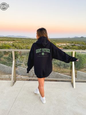 Saint Patrick University Hoodie Saint Pattys Day Hoodie Saint Patricks Day Clipart St Patricks Day Womens Clothing St Patricks Day Costume Unique revetee 4