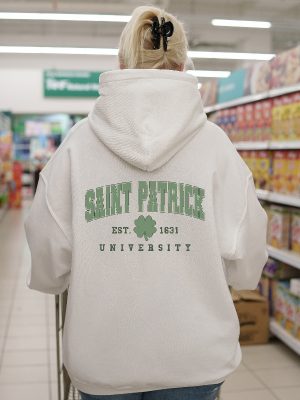 Saint Patrick University Hoodie Saint Pattys Day Hoodie Saint Patricks Day Clipart St Patricks Day Womens Clothing St Patricks Day Costume Unique revetee 6